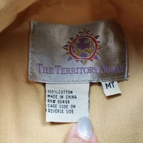 Vintage The Territory Ahead Pearl Snap Shirt Mens M Brushpopper Western Outdoor - Picture 5 of 9